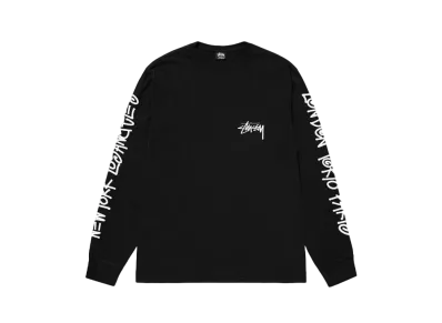 Stussy Big Cities LS Tee Pigment Dyed "Black "