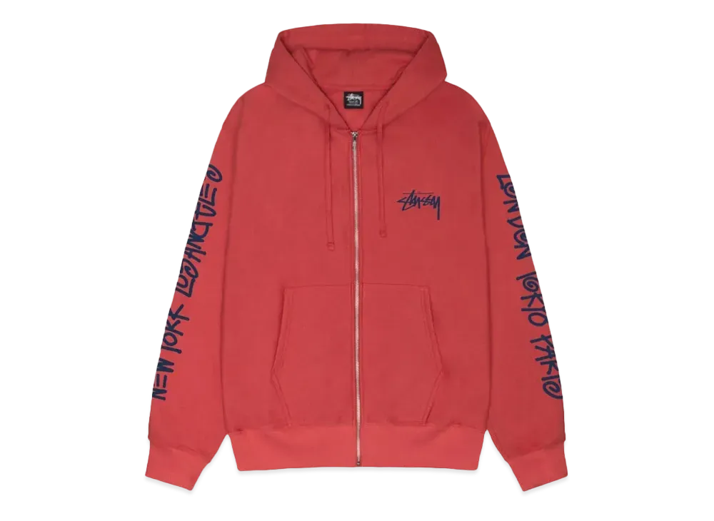 Stussy Big Cities Zip Hoodie "Pepper"