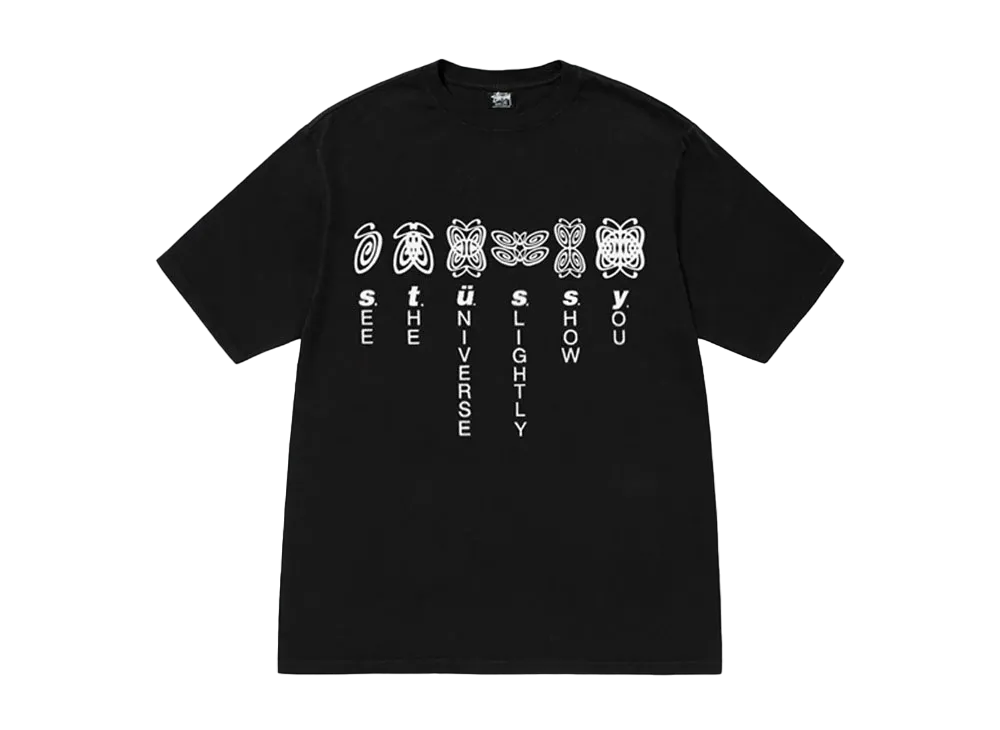 Stussy Universe Tee Pigment Dyed "Black"