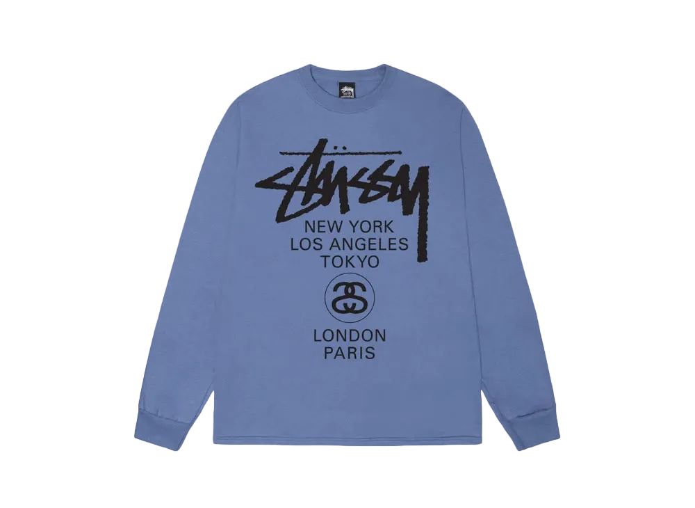 Stussy World Tour LS Tee "Storm"