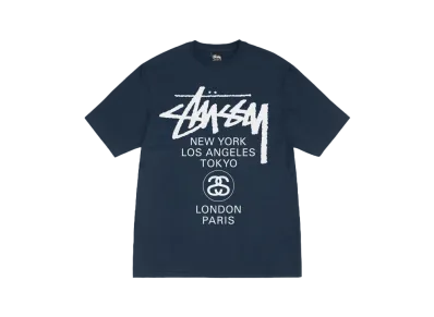 Stussy World Tour Tee "Navy"
