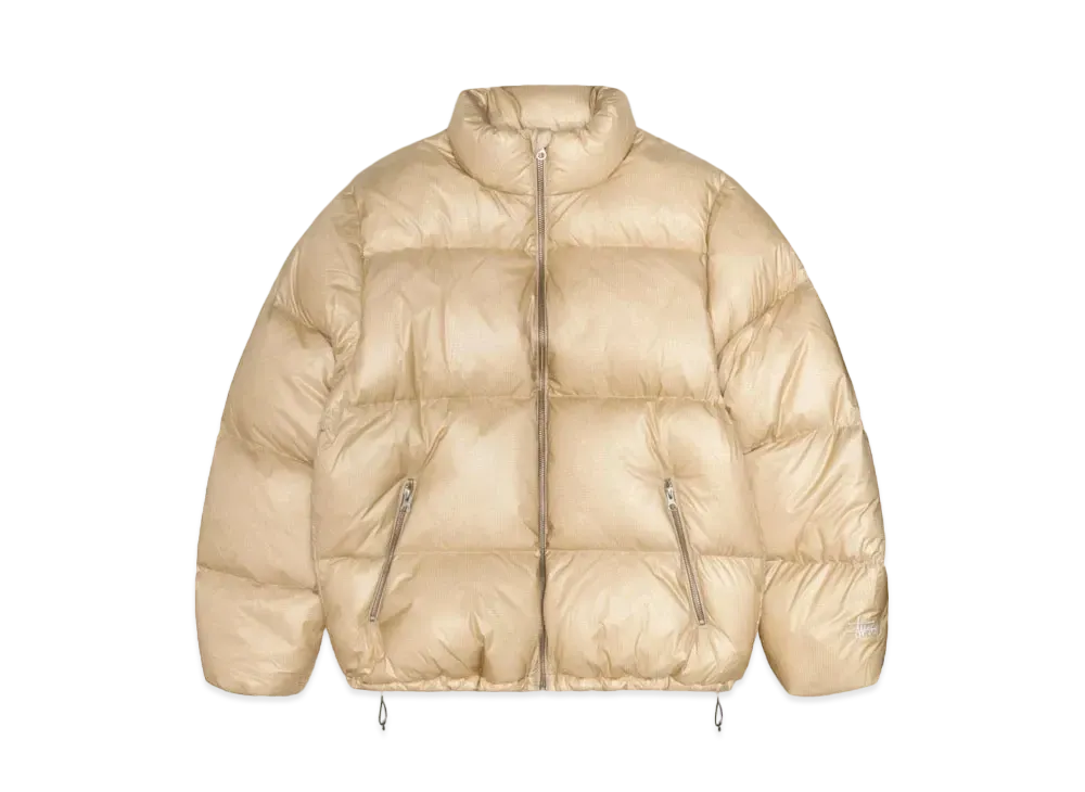 Stussy Down Puffer Parachute Ripstop "Coyote"
