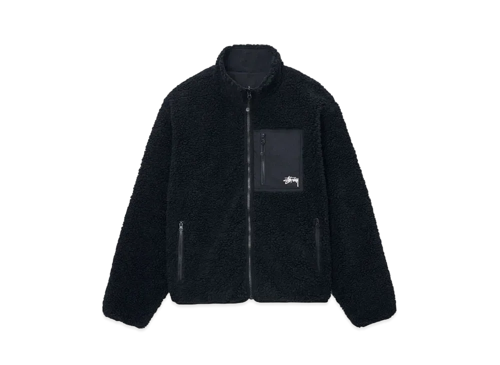Stussy Sherpa Reversible Jacket "Black"