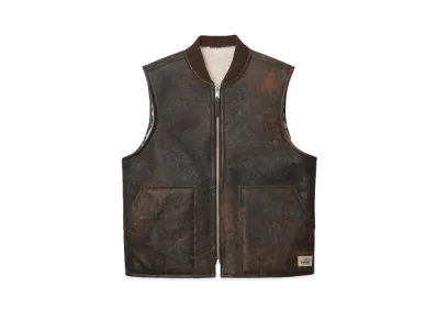 Stussy Reversible Shearling Workgear Vest "Brown"