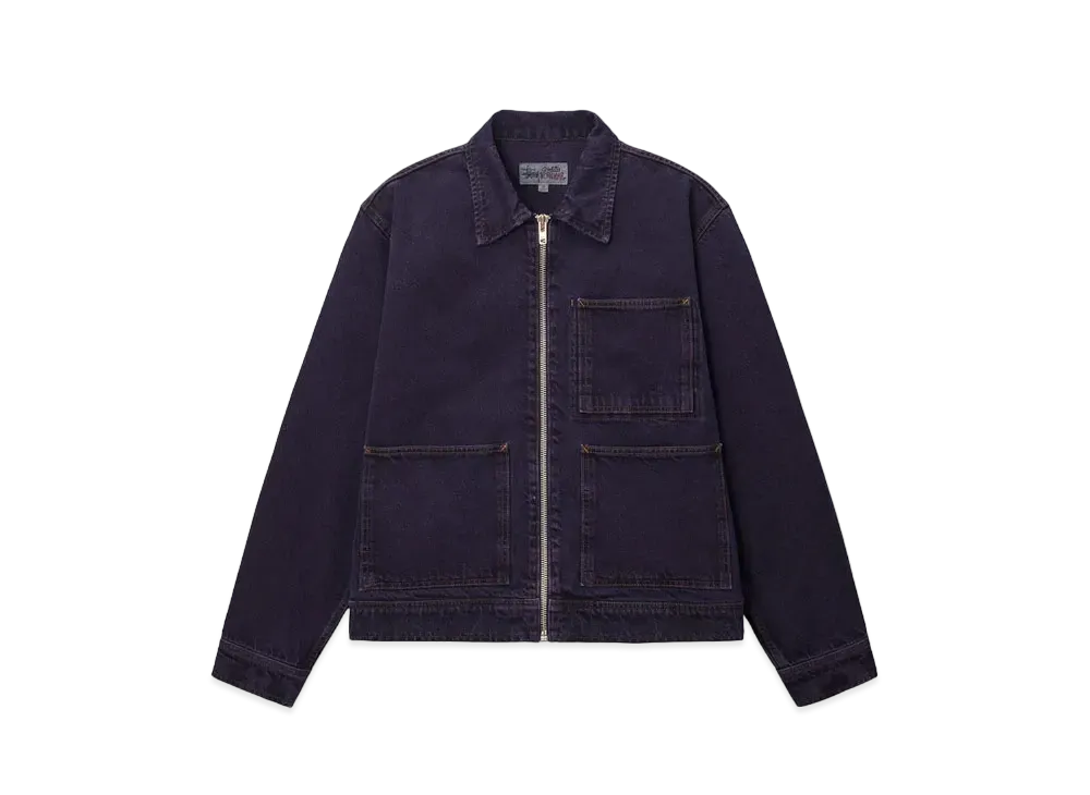 Stussy Zip Work Jacket Denim "Nightshade"