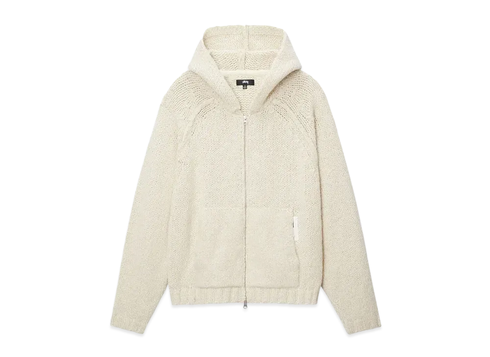 Stussy Chunky Knit Zip Hoodie "Ivory"