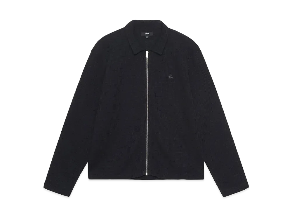 Stussy Big Thermal Zip Shirt "Black"