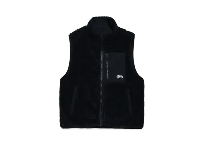 Stussy Sherpa Reversible Vest "Black"