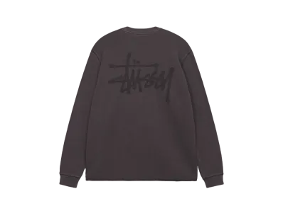 Stussy Basic Stock LS Thermal "Washed Black"