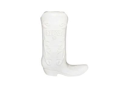 Stussy Ceramic Boot Vase "Ceramic White"