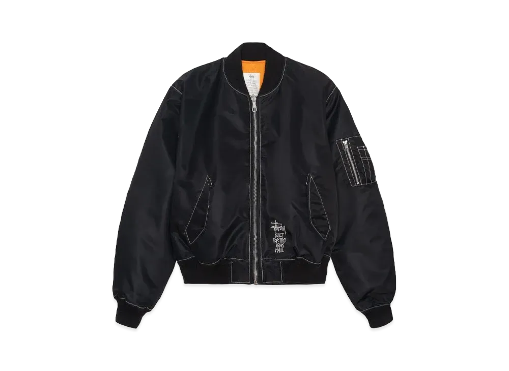 Stussy Built Reversible Bomber Jacket "Black"