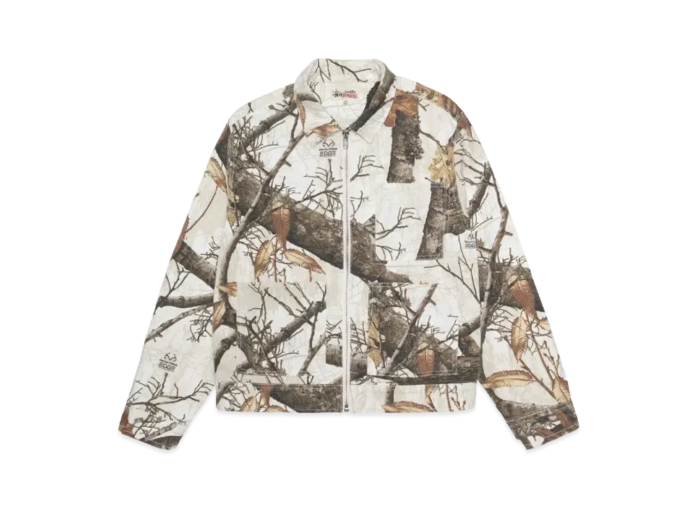Stussy Zip Work Jacket Realtree Edge "Snow"