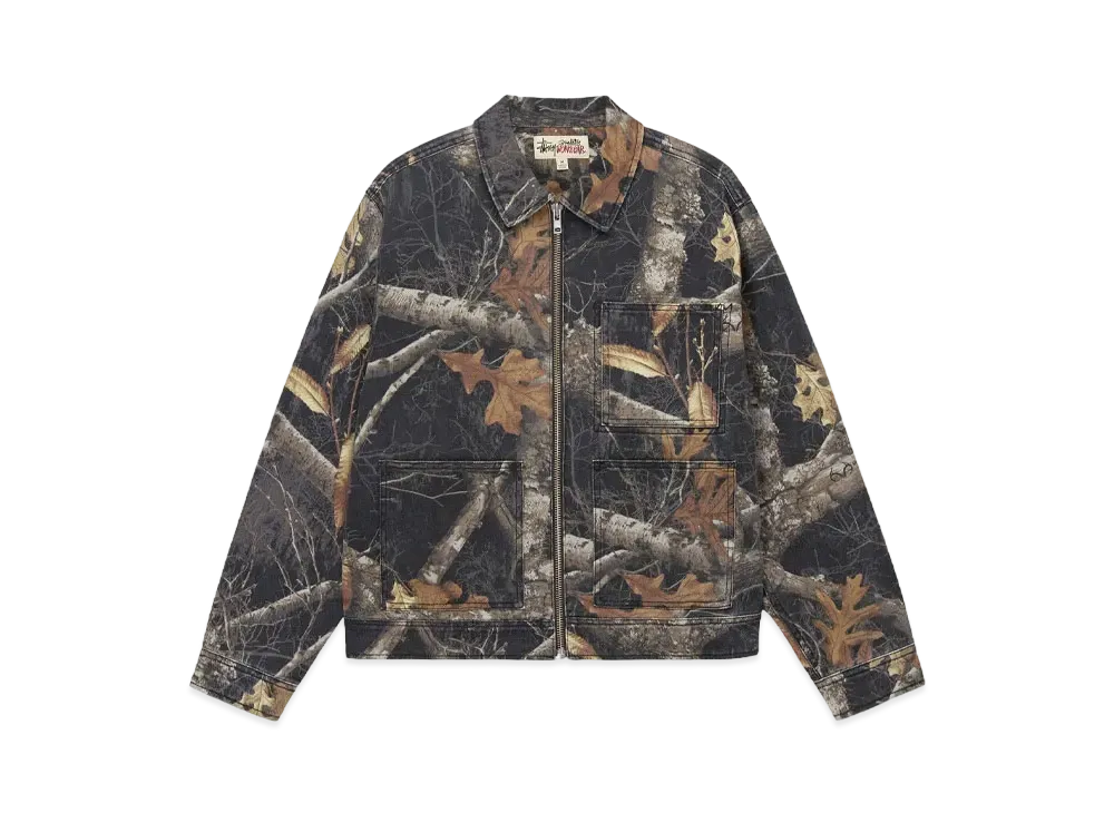 Stussy Zip Work Jacket Realtree Edge "Black"
