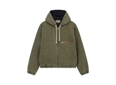 Stussy Work Jacket Denim Sherpa "Olive Drab"