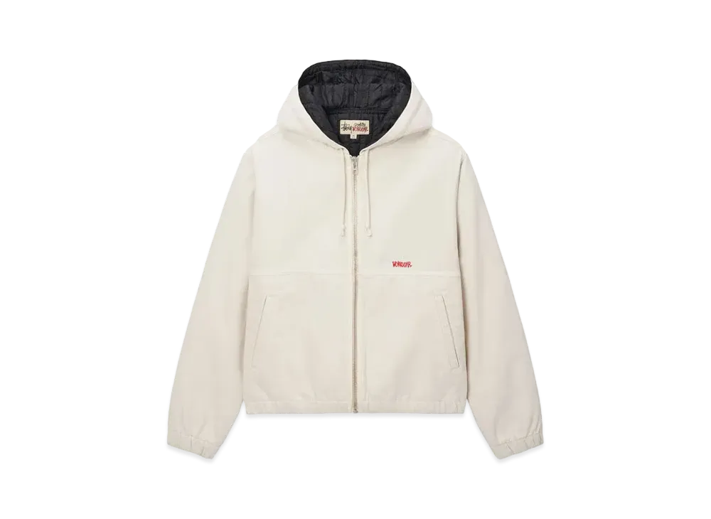 Stussy Work Jacket Denim Sherpa "Bone"