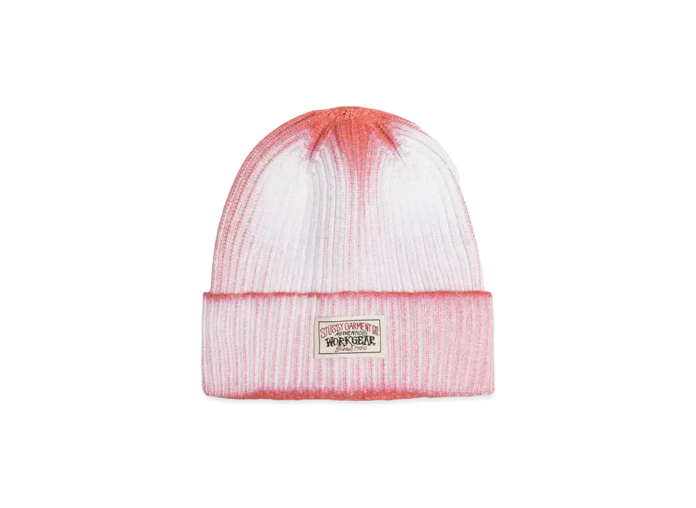 Stussy Cuff Beanie Workgear Spray "Orange"