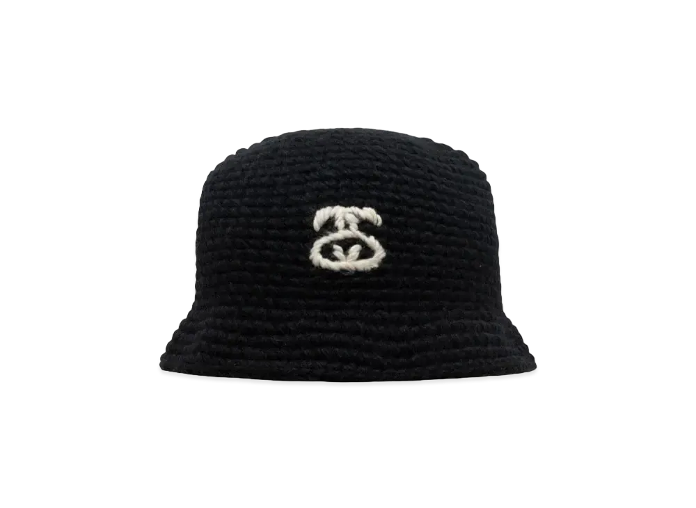 Stussy Bucket Hat SS Link Knit "Black"