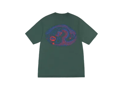 Stussy Mosaic Dragon Tee Pigment Dyed "Forest"