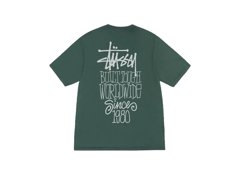 Stussy Built Tough Tee Pigment Dyed "Forest"