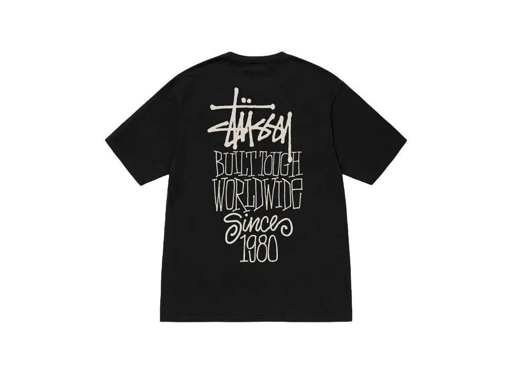 Stussy Built Tough Tee Pigment Dyed "Black"