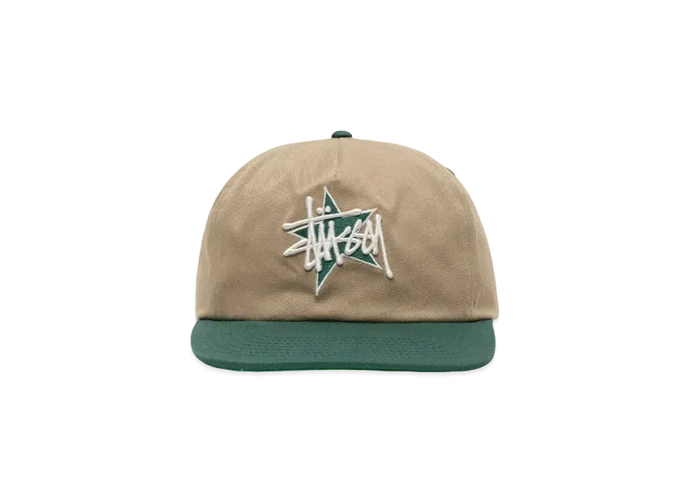 Stussy Mid-Depth Basic Star Strapback "Khaki"