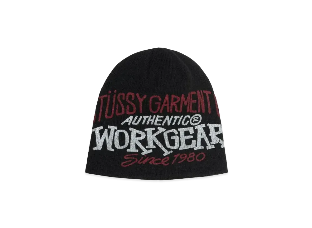 Stussy Skullcap Workgear Print "Black"