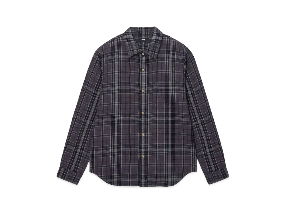 Stussy Stones Plaid Shirt "Black"
