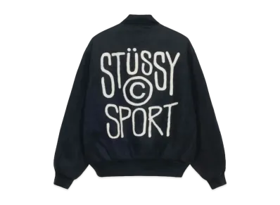 Stussy S Talk Melton Varsity Jacket Stussy S Talk Melton Varsity Jacket