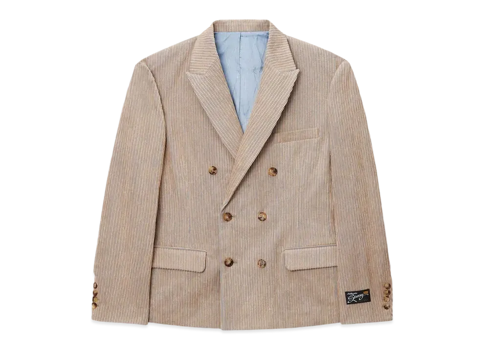 ジャケット・アウター MIX WALE CORDUROY DOUBLE-BREASTED BLAZER Stussy Mix Wale Corduroy Double-Breasted Blazer 