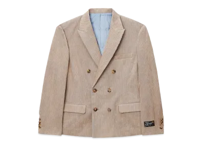 Stussy Mix Wale Corduroy Double-Breasted Blazer "Sand"