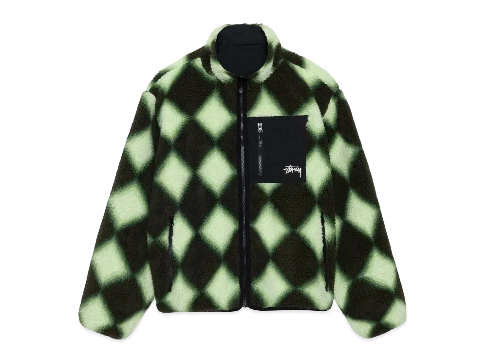Stussy Sherpa Reversible Jacket "Green"