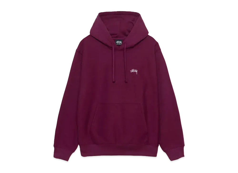 Stussy Stock Logo Hoodie "Burgundy"