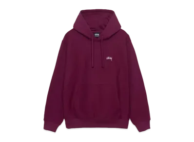 Stussy Stock Logo Hoodie "Burgundy"