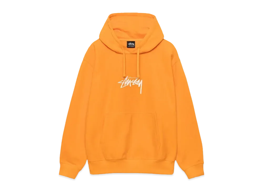 Stussy Stock Logo Applique Hoodie "Tangerine"
