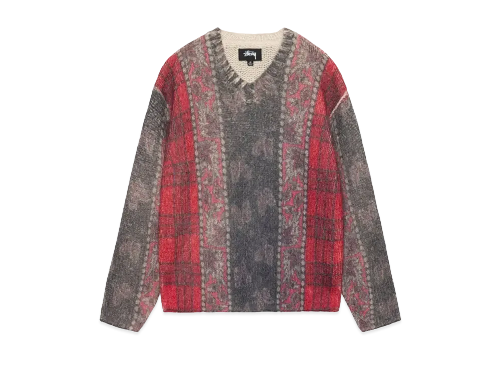 Stussy Mixed Print Alpaca Sweater "Multi"