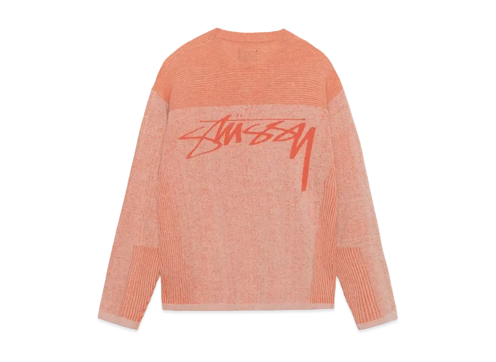 Stussy Engineered Panel Sweater "Orange"