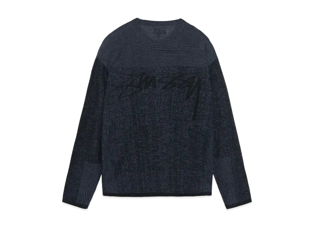 Stussy Engineered Panel Sweater "Navy"
