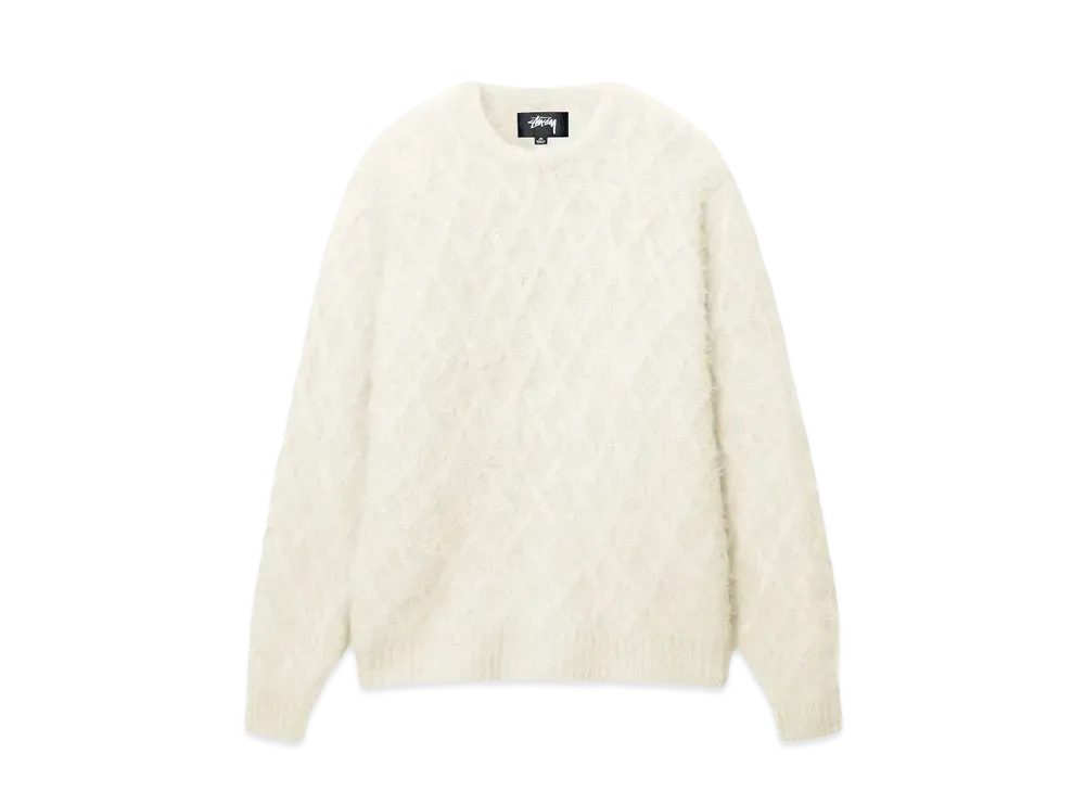Stussy Fuzzy Lattice Crew Sweater 