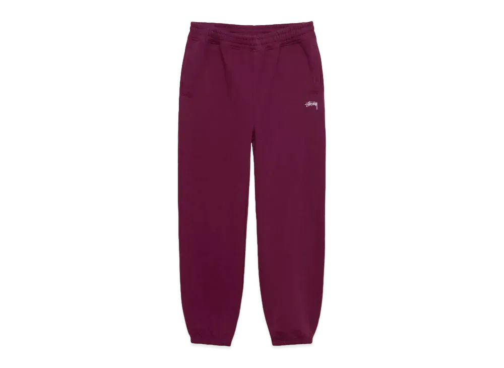 Stussy Stock Logo Sweatpant "Burgundy"