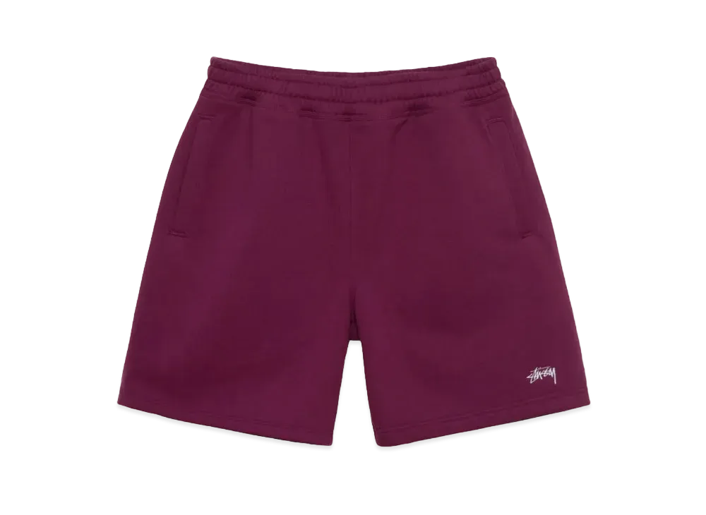 Stussy Stock Logo Sweatshort "Burgundy"