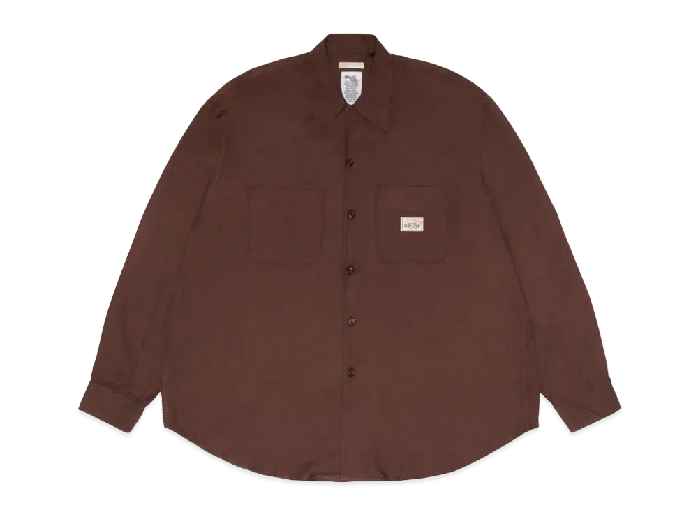 Stussy x OUR LEGACY Work Shop Rocco Shirt "Brown"