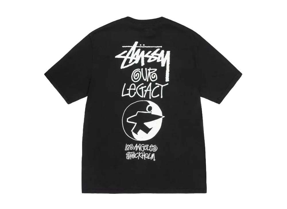 【STUSSYx Our Legacy】関税込★ワークショップスワールTシャツ Our Legacy - Work Shop x Stüssy OL Sport Pig. Dyed Tee Natural