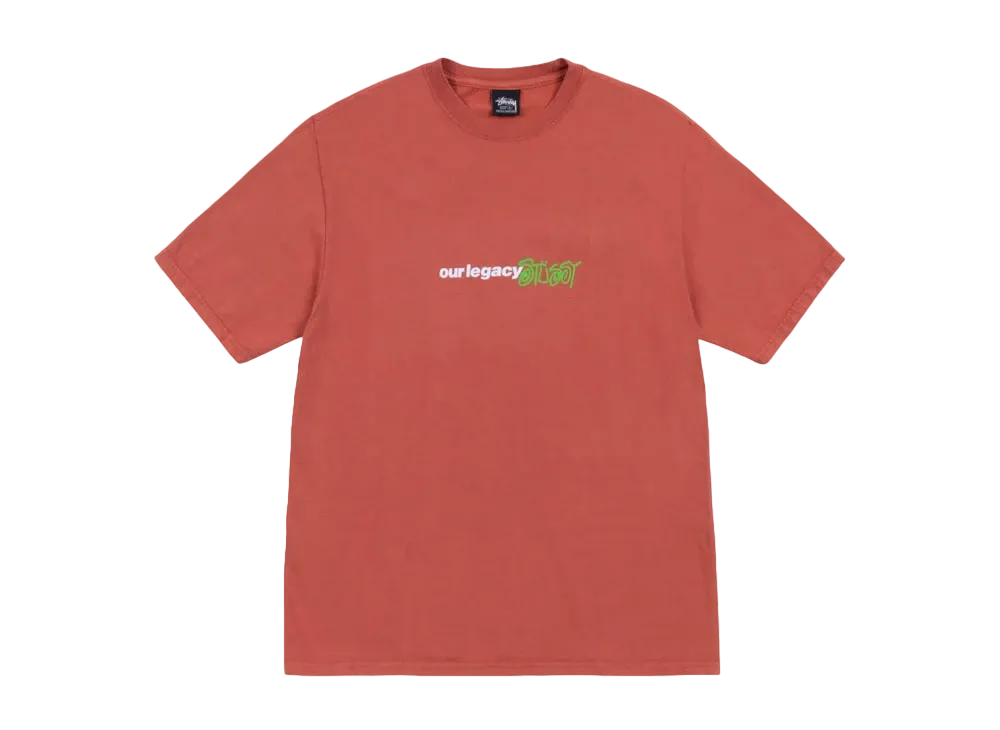 Stussy x OUR LEGACY Work Shop Sport Tee Pigment Dyed "Clay"