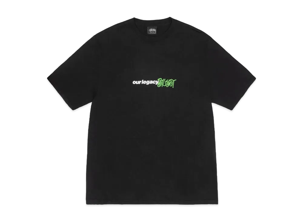 Stussy x OUR LEGACY Work Shop Sport Tee Pigment Dyed "Black"