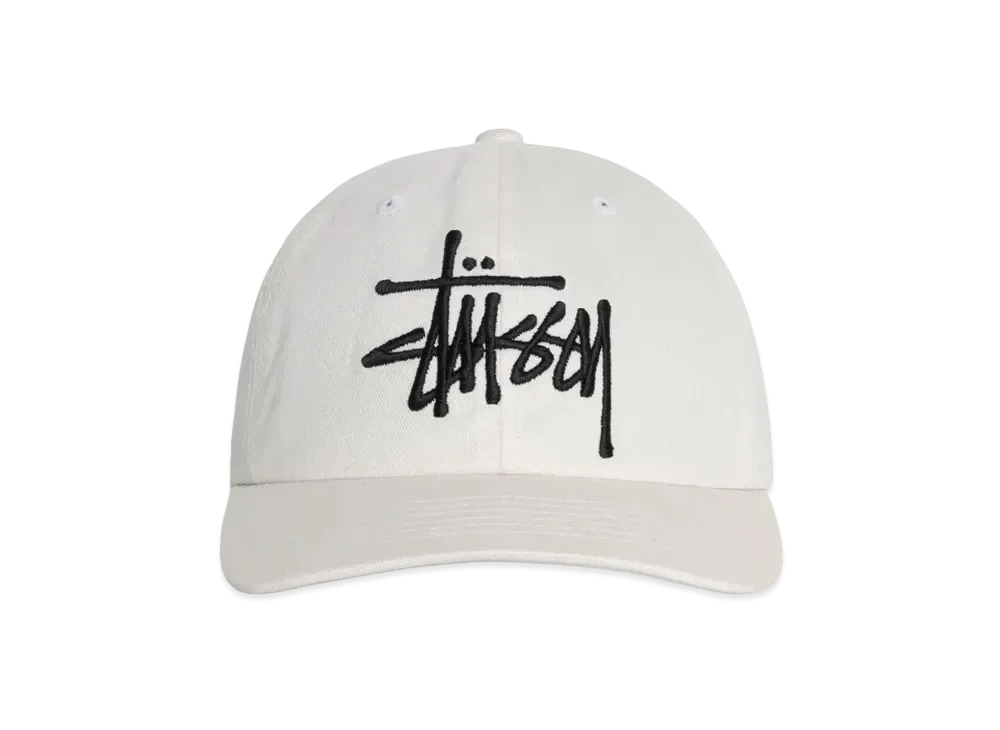 Stussy Low Profile Big Basic Snapback "Snow"