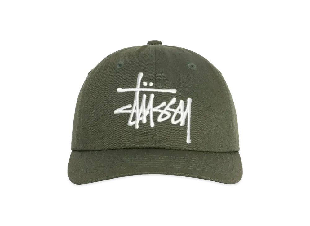 Stussy Low Profile Big Basic Snapback "Moss"