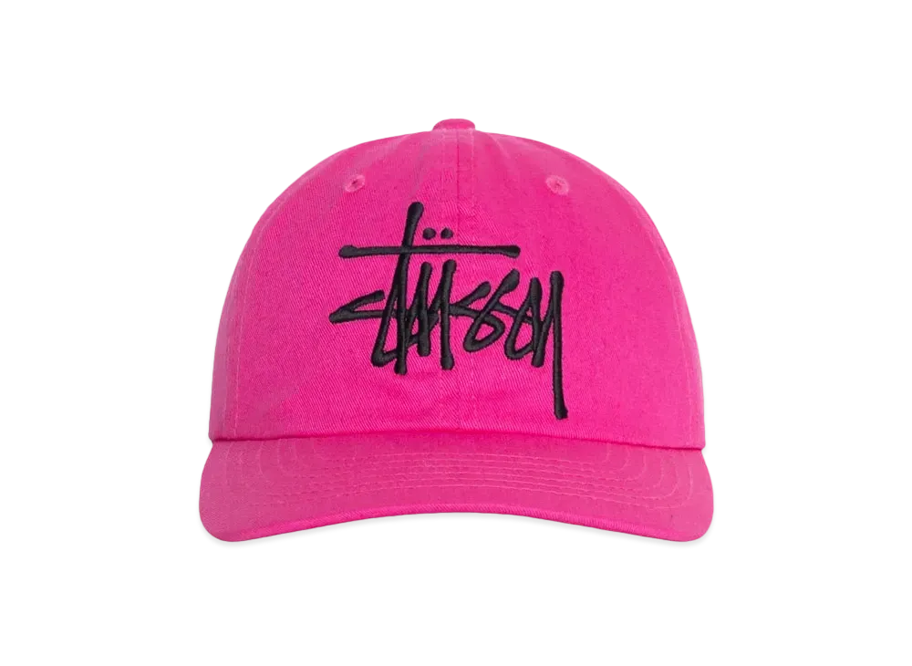 Stussy Low Profile Big Basic Snapback "Pink"