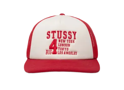 Stussy Big4 Trucker Cap "Red"