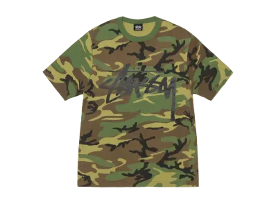 Stussy Stock Camo Tee "Camo/Black"