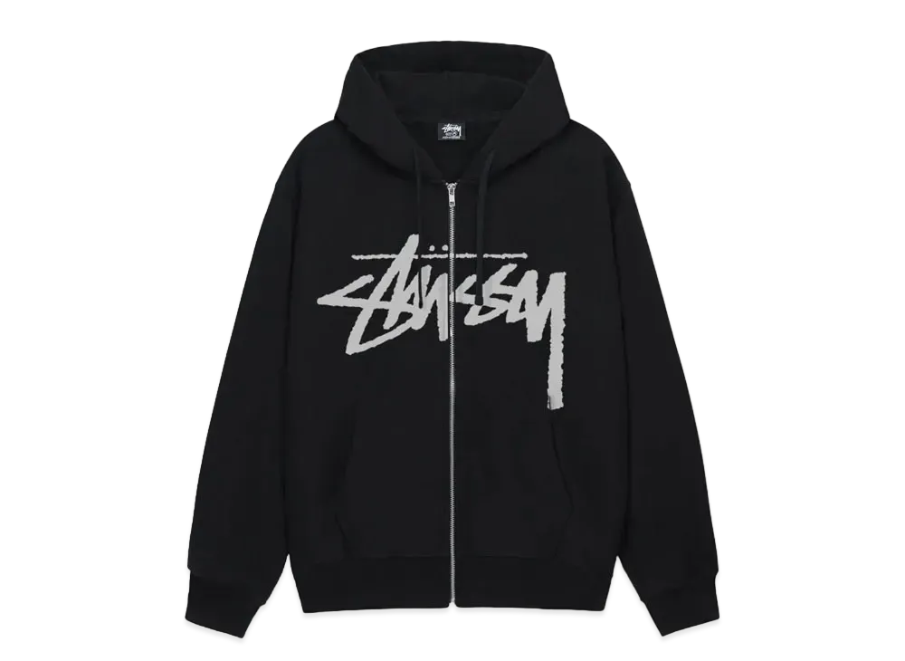 Stussy Stock Zip Hoodie "Black"